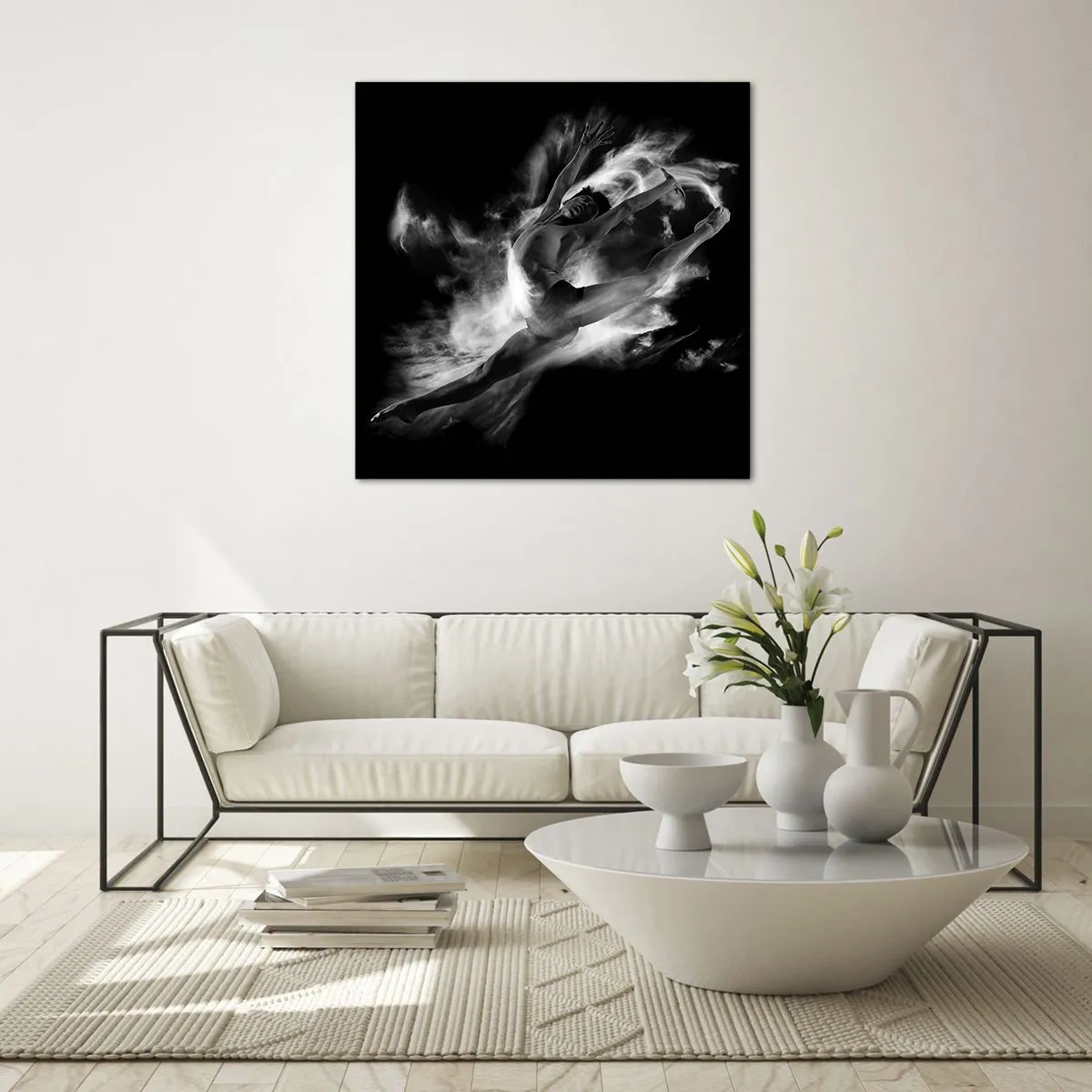 Üveg kép - Elakadt a repülésben - 70x70 cm