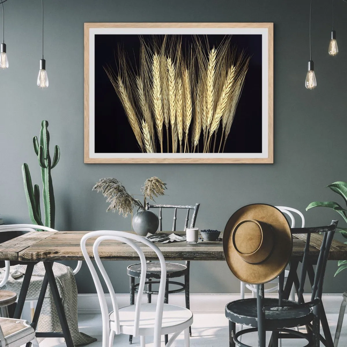 Poszter világos tölgy keretben - Rusztikus varázslat - 91x61 cm