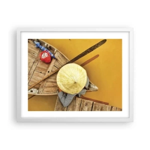 Poszter fekete keretben - Élet a Sárga-folyón - 50x40 cm