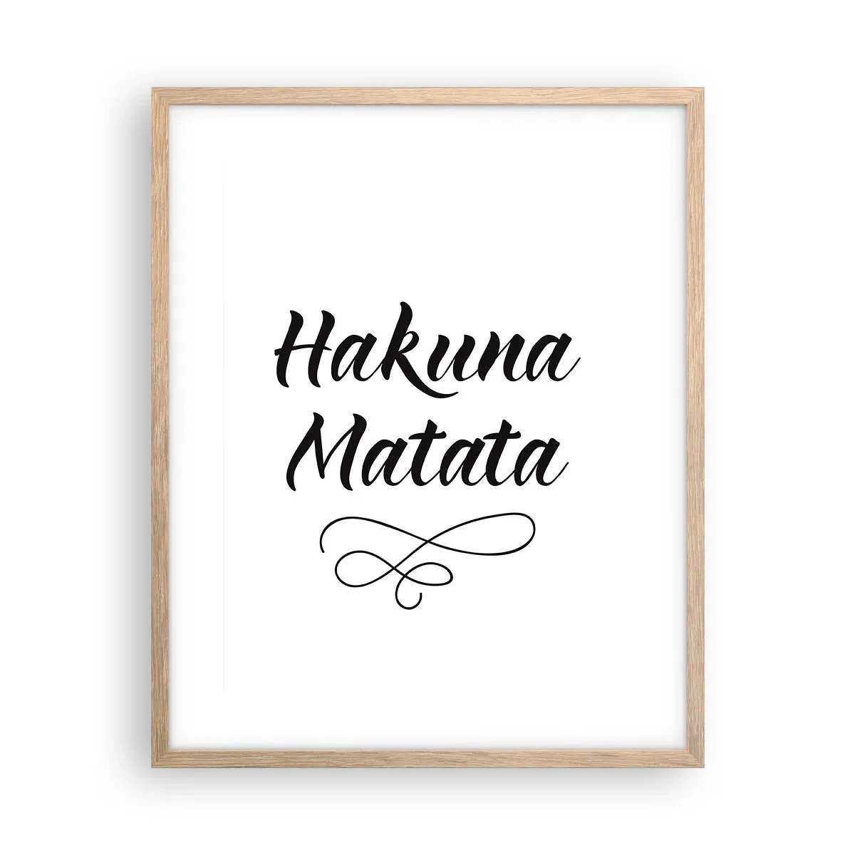 Poszter világos tölgy keretben - A legjobb tanács - 40x50 cm