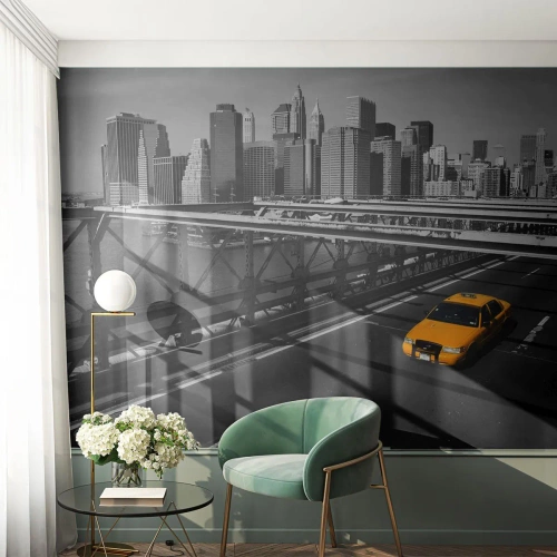 Fotótapéta Premium Sand - Nagy város színei - Város, New York, Építészet - 100x70 cm