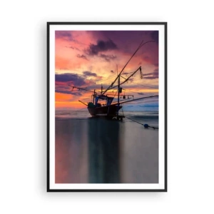 Poszter fehér keretben - Egzotikus este - 70x100 cm