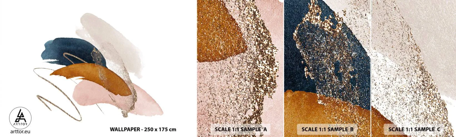 Fotótapéta Minta Standard Eco - Szárnyas kompozíció - Absztrakció, Darab, Tervezés - 100x30 cm