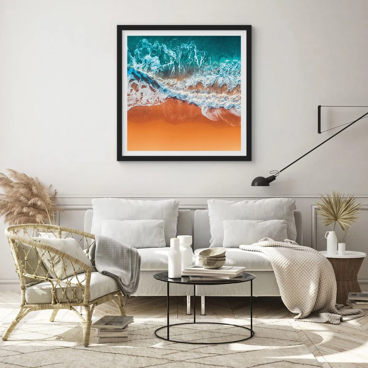 Poszter fehér keretben - Mindig párban - 60x60 cm