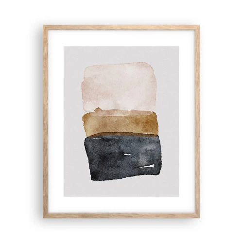 Poszter világos tölgy keretben - A föld színeinek kompozíciója - 40x50 cm