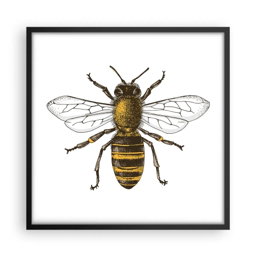 Poszter fehér keretben - Gyönyörű és jó - 50x50 cm