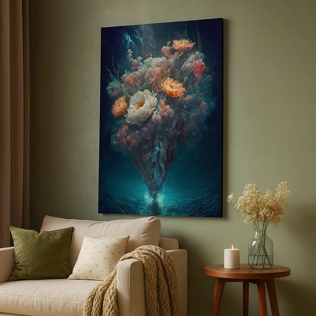 Vászonkép - Furcsa kert - 50x70 cm