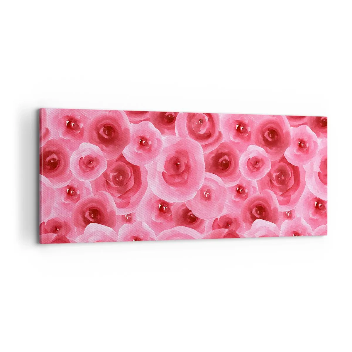 Vászonkép - Rózsák alul és felül - 100x40 cm
