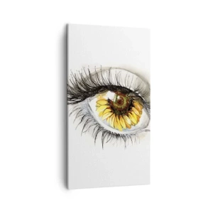 Vászonkép - Tekintet forró mint a nyár - 45x80 cm