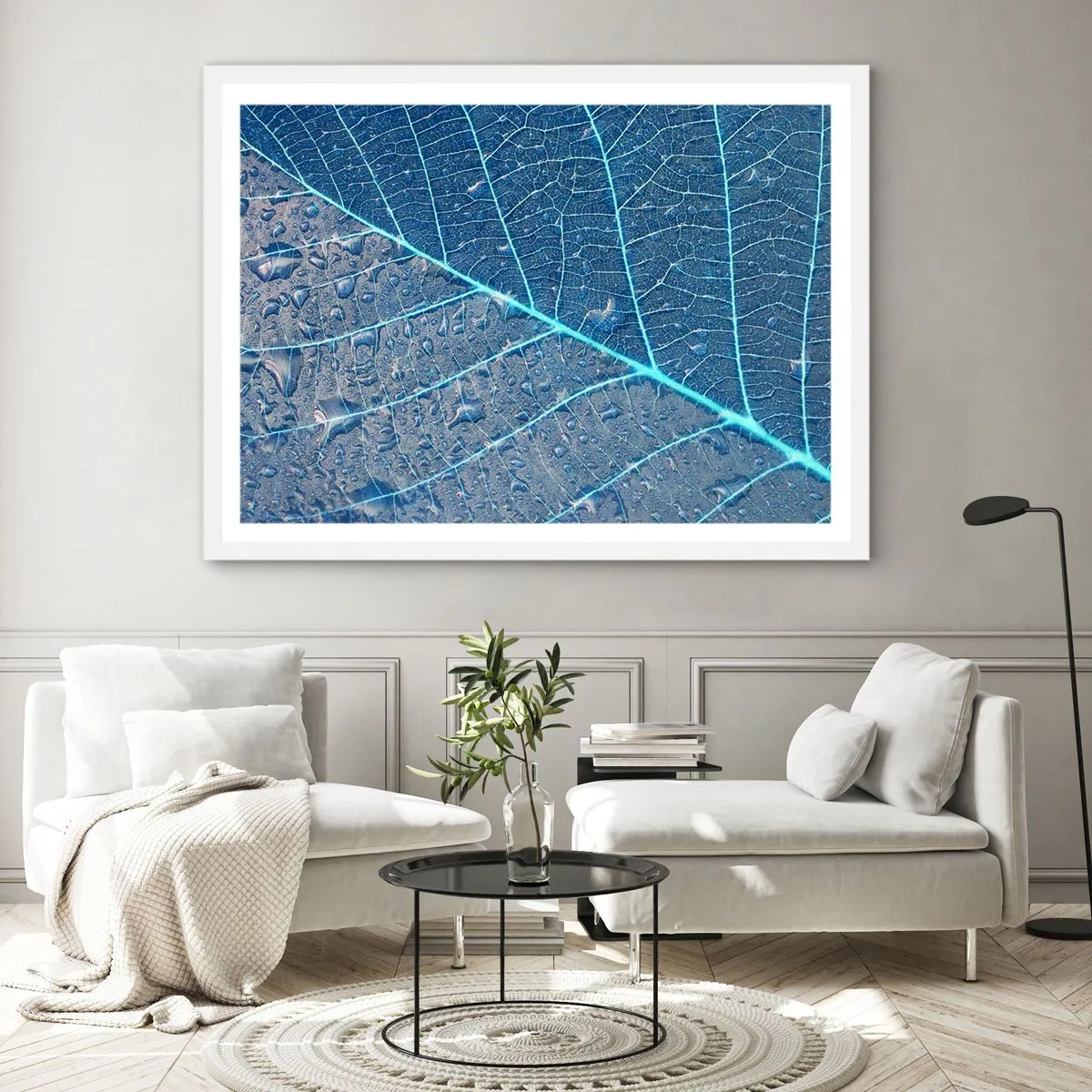 Poszter fekete keretben - Az élet kékben - 91x61 cm