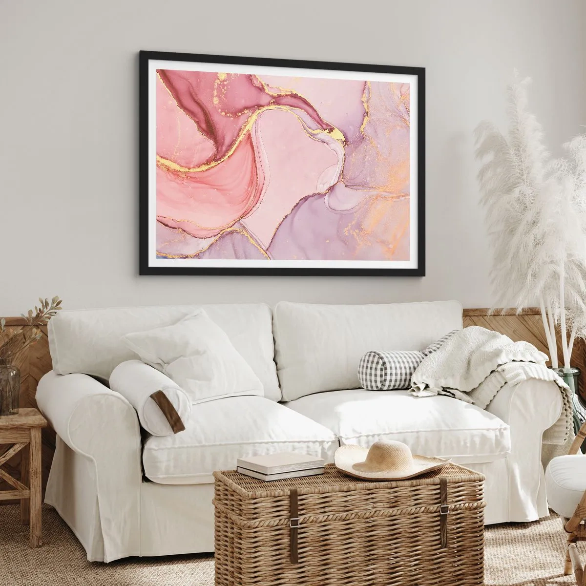 Poszter fehér keretben - A színek simogatása - 91x61 cm