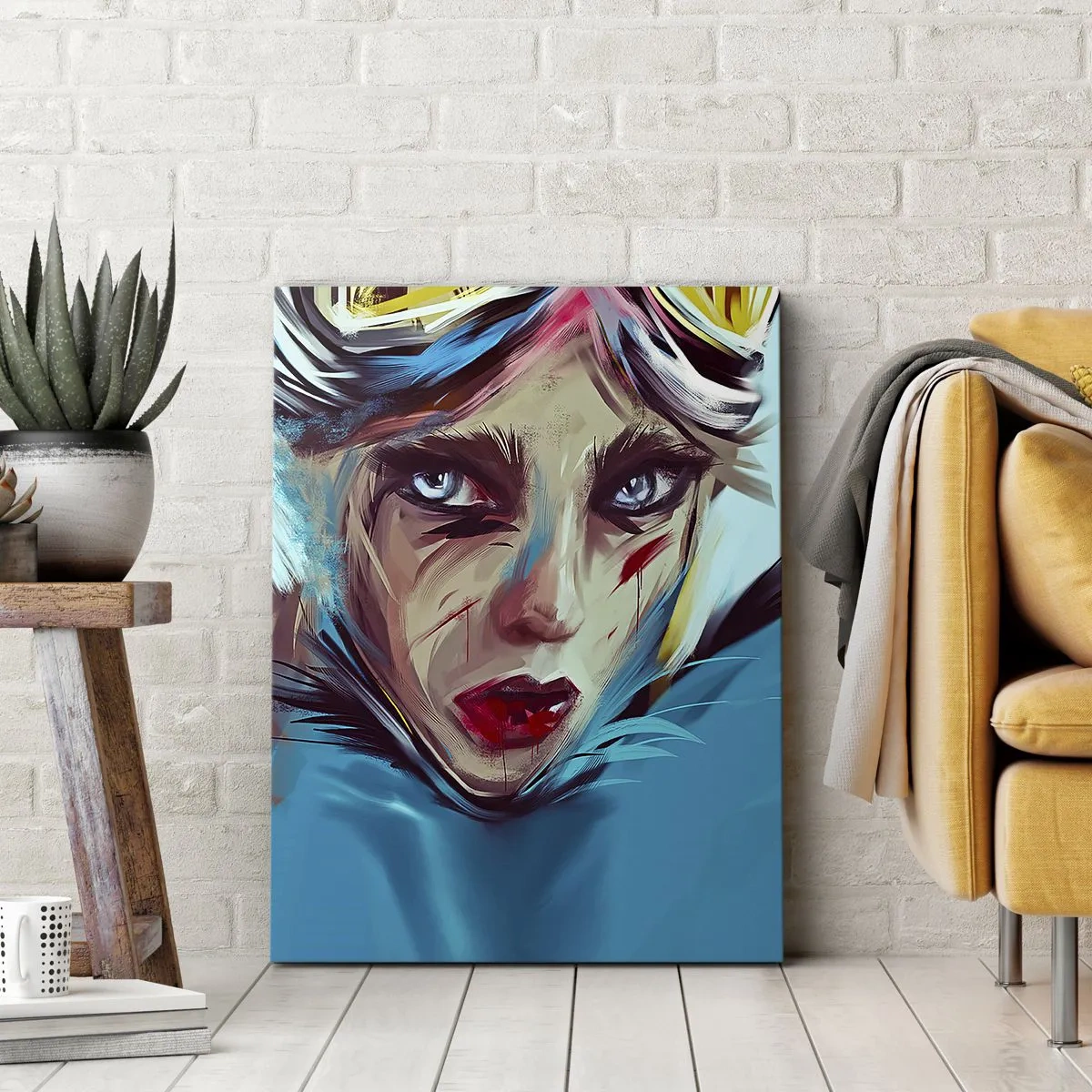 Vászonkép - Utcai harcos - 70x100 cm