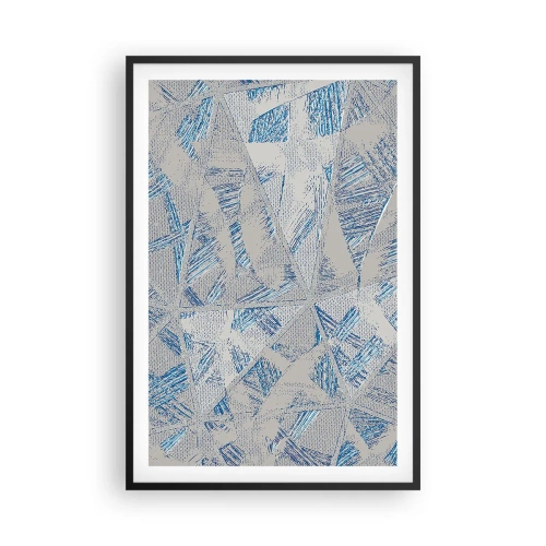 Poszter fehér keretben - A szürkéskék labirintusban - 61x91 cm