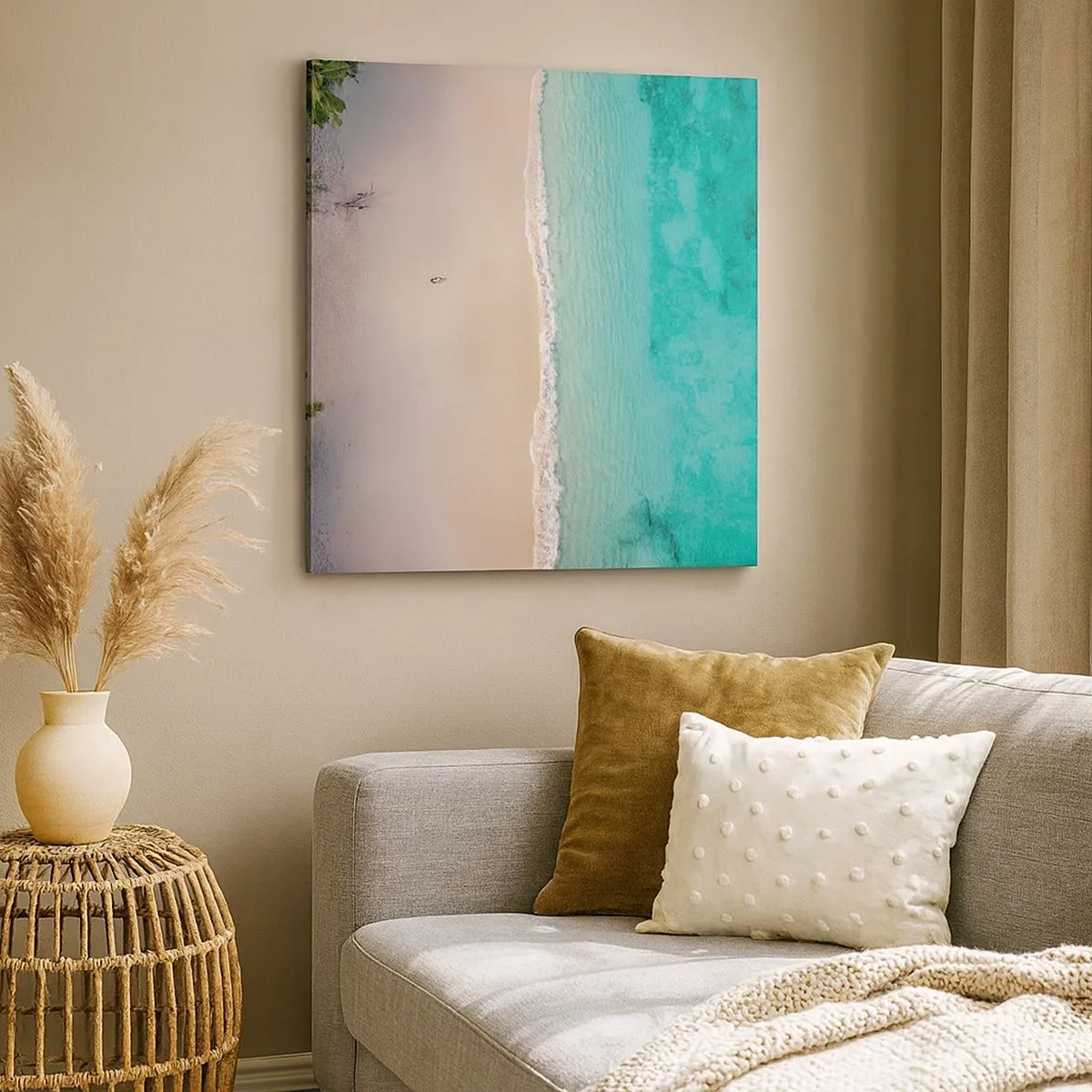 Vászonkép - Paradicsomi tengerpart - 30x30 cm