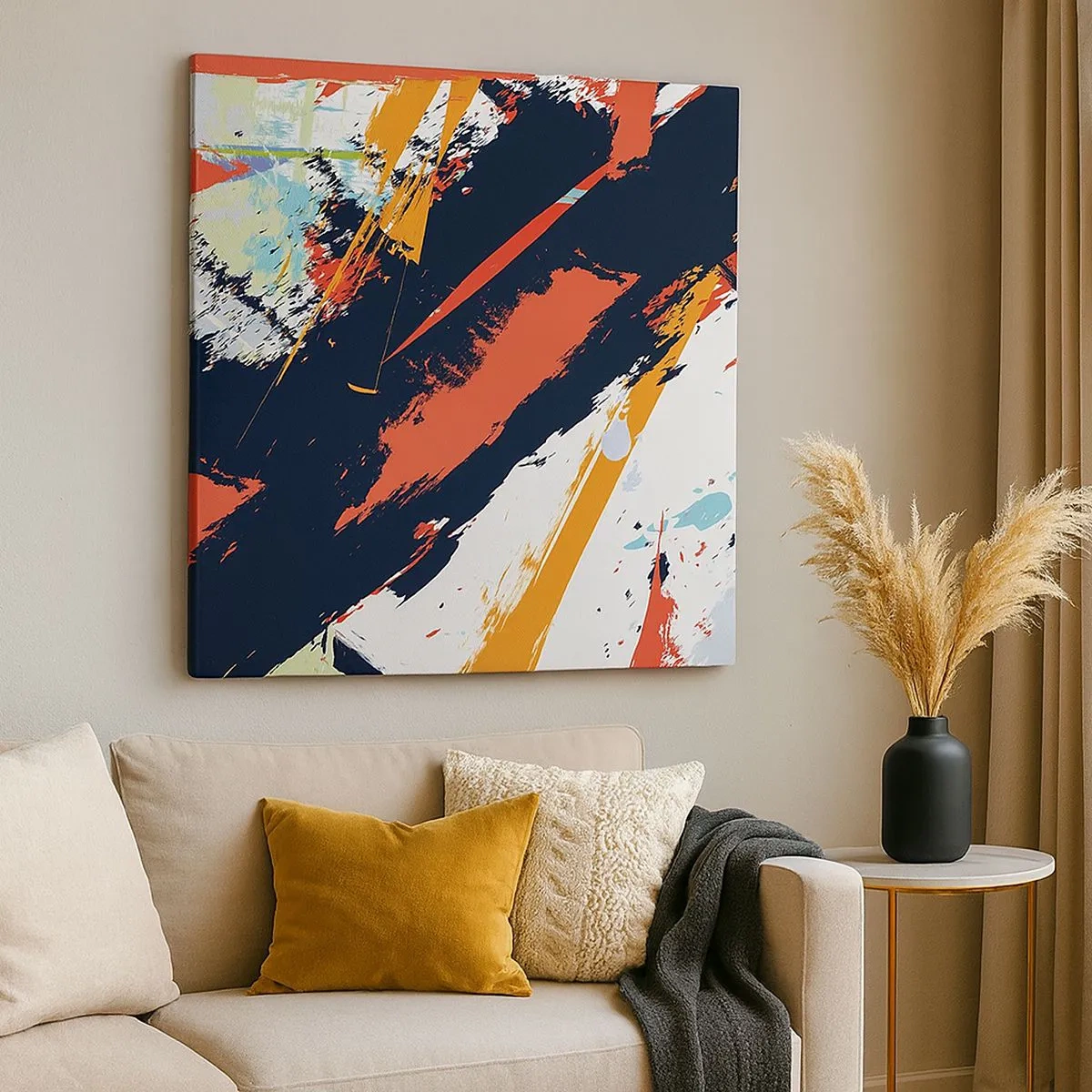 Vászonkép - Dinamikus kompozíció - 30x30 cm