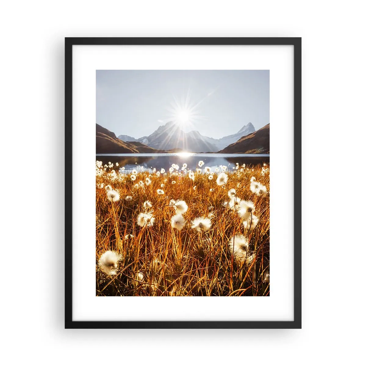 Poszter fehér keretben - Szikla keménysége, fű lágysága - 40x50 cm