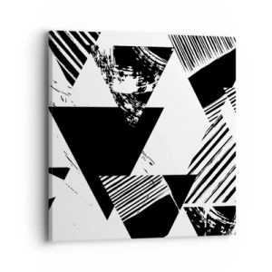 Vászonkép - Háromszögek esője - 40x40 cm