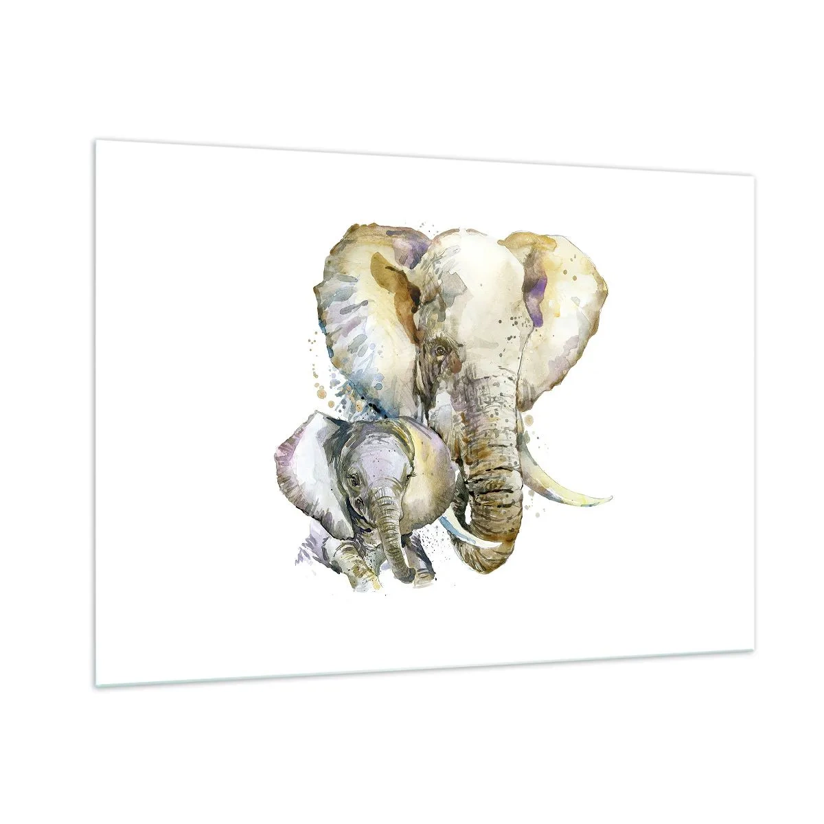 Üveg kép - Sehol se jobb mint anyánál - 100x70 cm