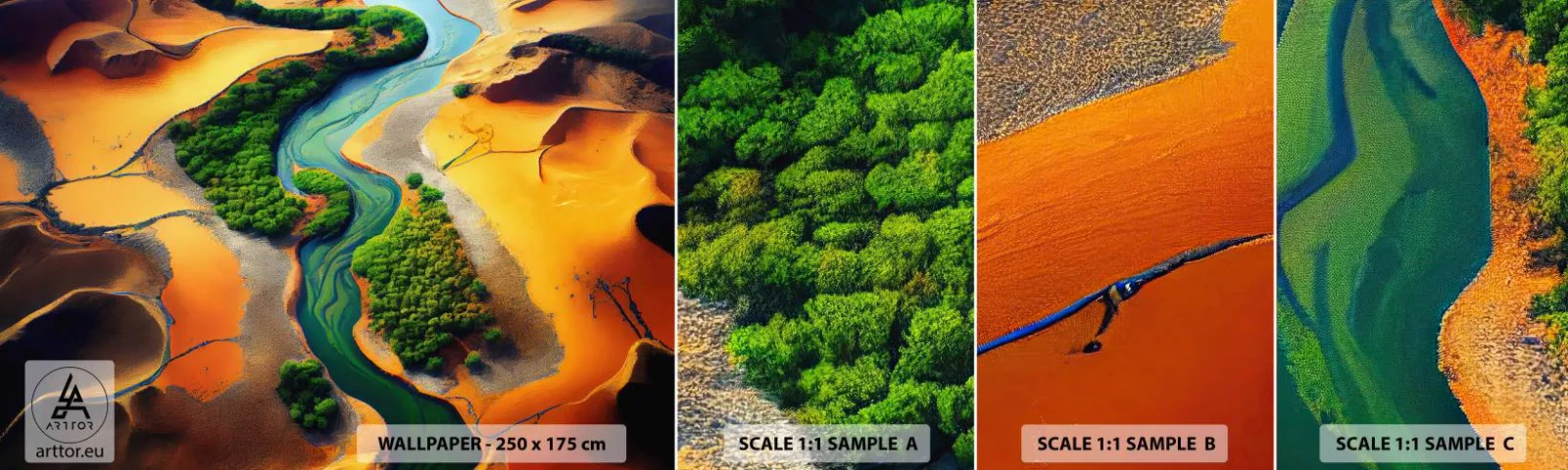 Fotótapéta Minta Standard Eco - Életetadó folyó - Tájkép, Természet, Folyó - 100x30 cm