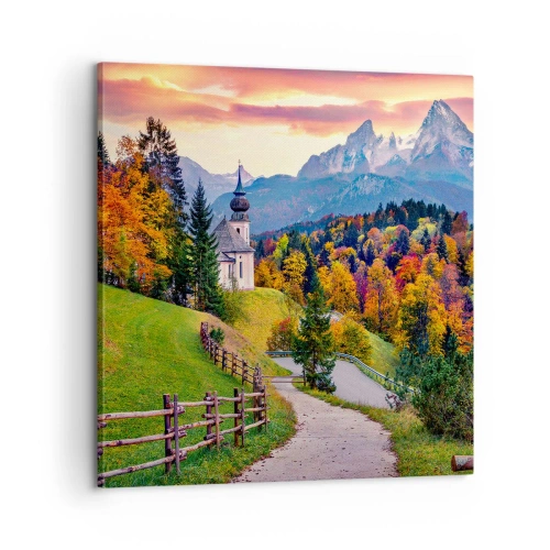 Vászonkép - Tájképszerű festmény - 60x60 cm