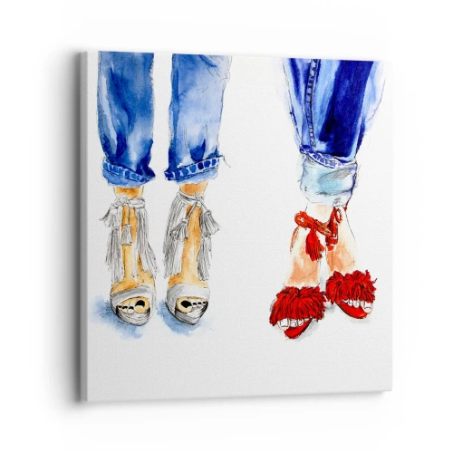 Vászonkép - Talán elmegyünk sétálni? - 30x30 cm