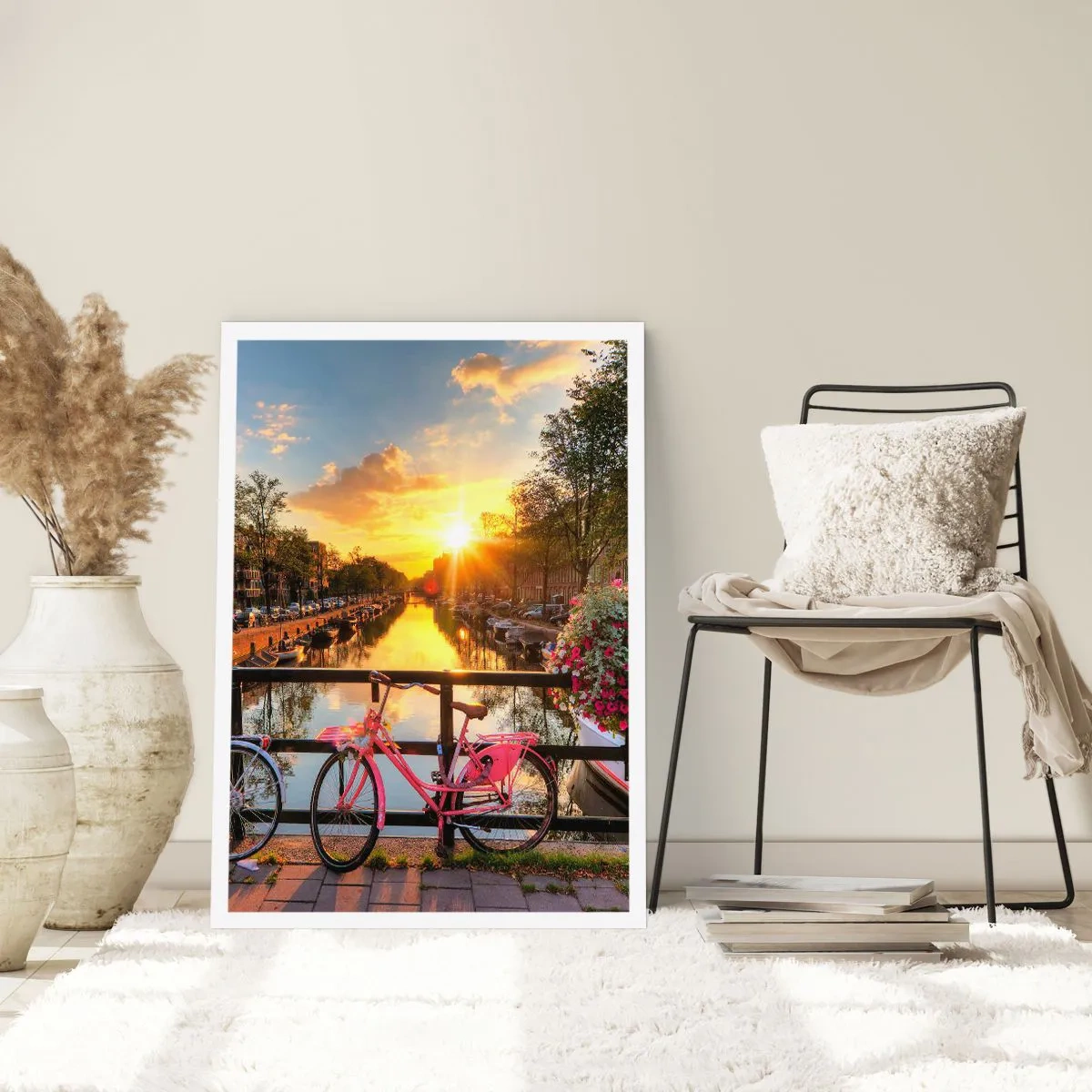 Poszter - Tavaszi reggel Amszterdamban - 40x50 cm