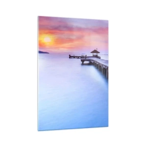 Üveg kép - Nyugalom tengere egészen a horizontig - 70x100 cm