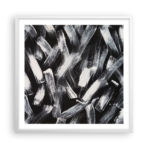 Poszter fekete keretben - Absztrakció az ipari szellemben - 60x60 cm