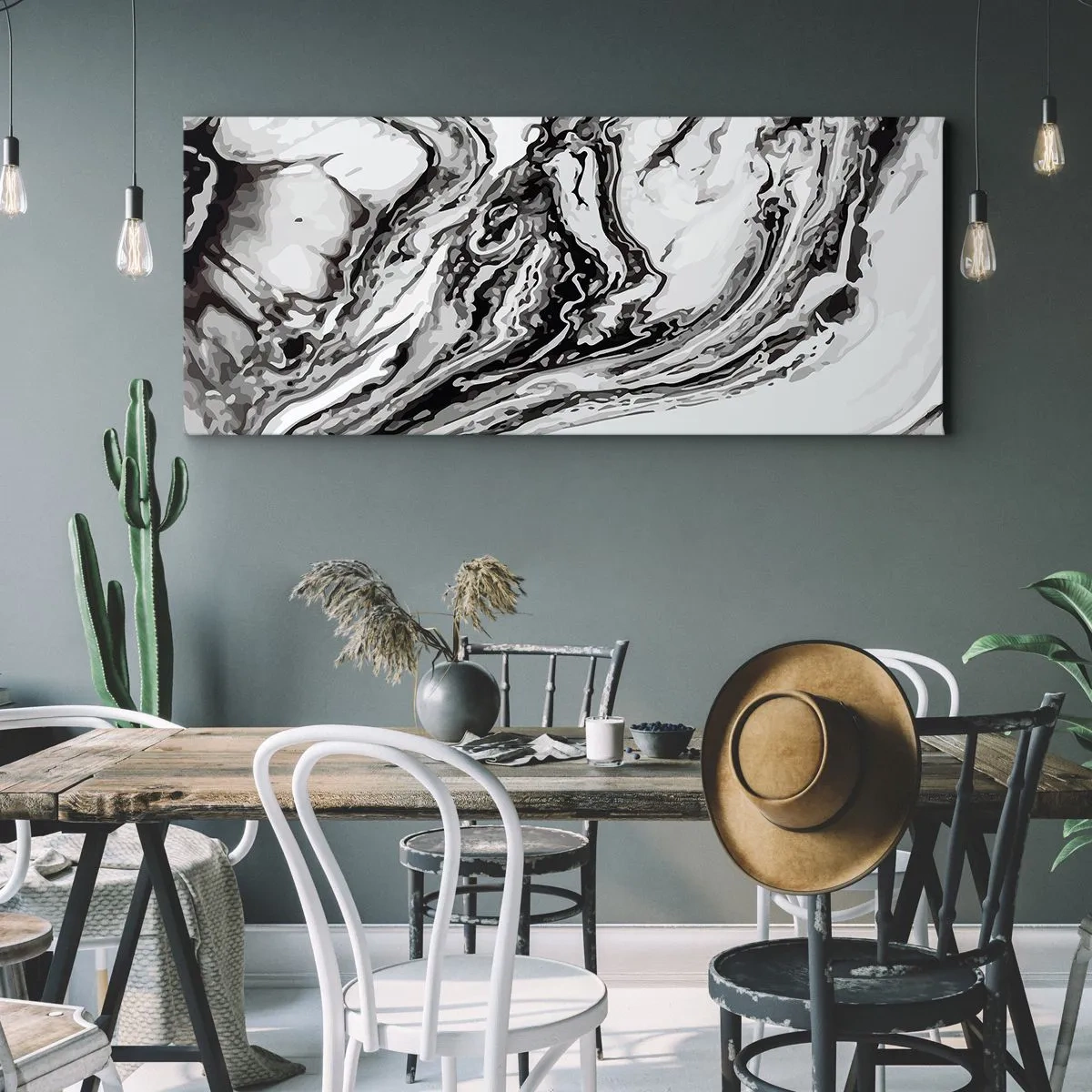 Vászonkép - Kezdetben káosz uralkodott - 160x50 cm