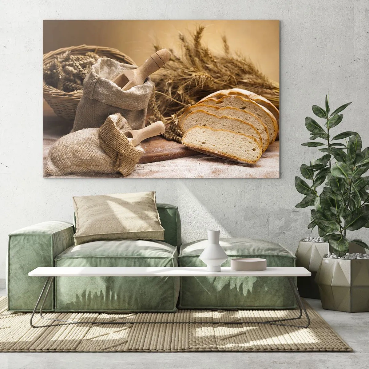 Üveg kép - Hogyan vágta le a késsel - 100x70 cm