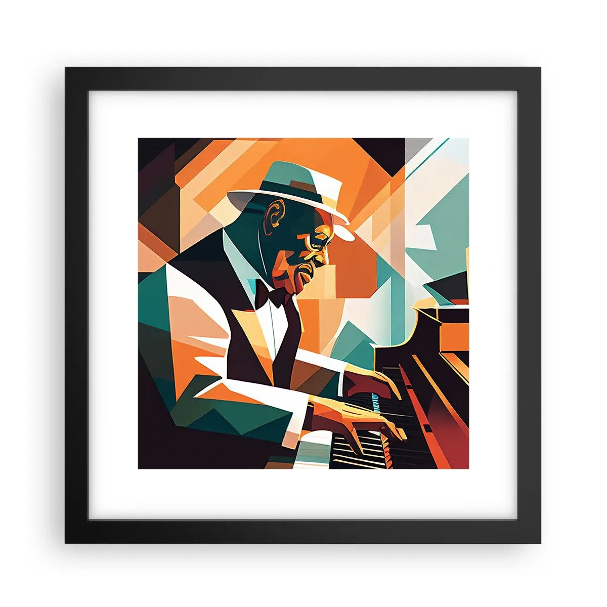 Poszter fehér keretben - Minden, ami jazz - 30x30 cm