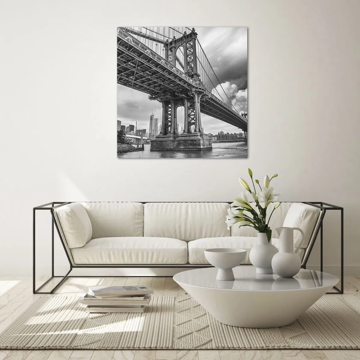 Üveg kép - A város szívébe - 40x40 cm