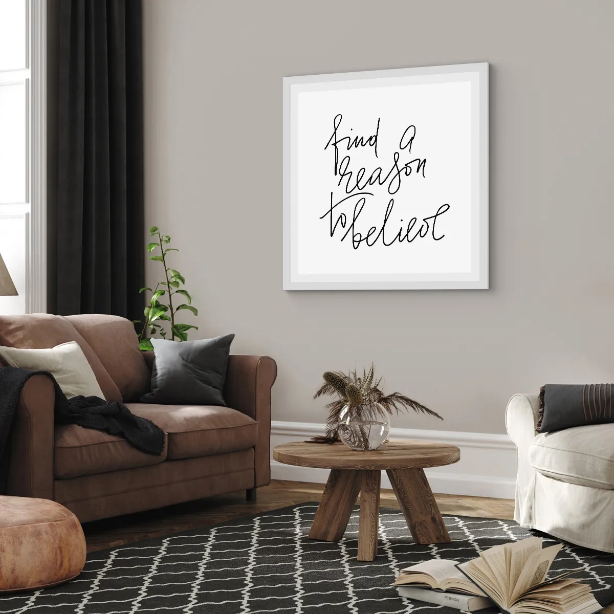 Poszter fekete keretben - Ez lehetséges - 40x40 cm