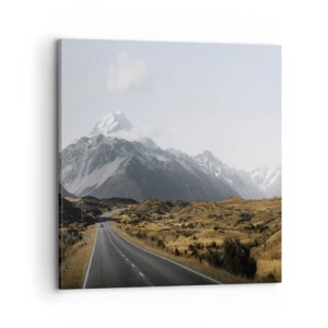 Vászonkép - Út a hegyek szívébe - 70x70 cm