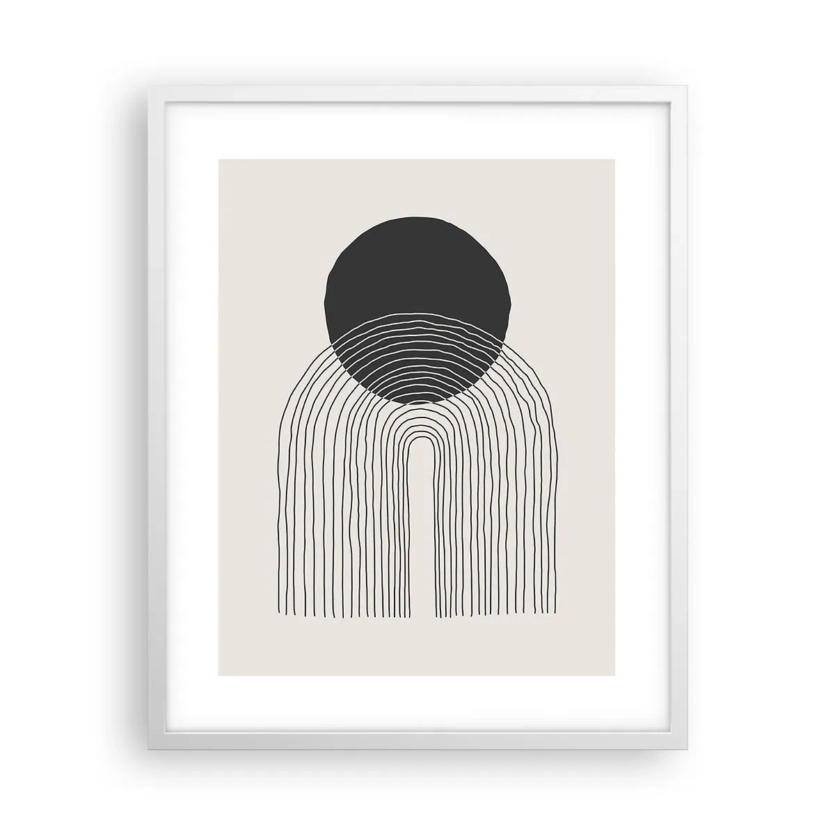 Poszter fekete keretben - Remegés és biztosság - 40x50 cm