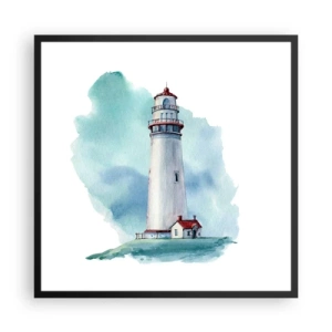 Poszter fehér keretben - A kék szelíd húga - 60x60 cm