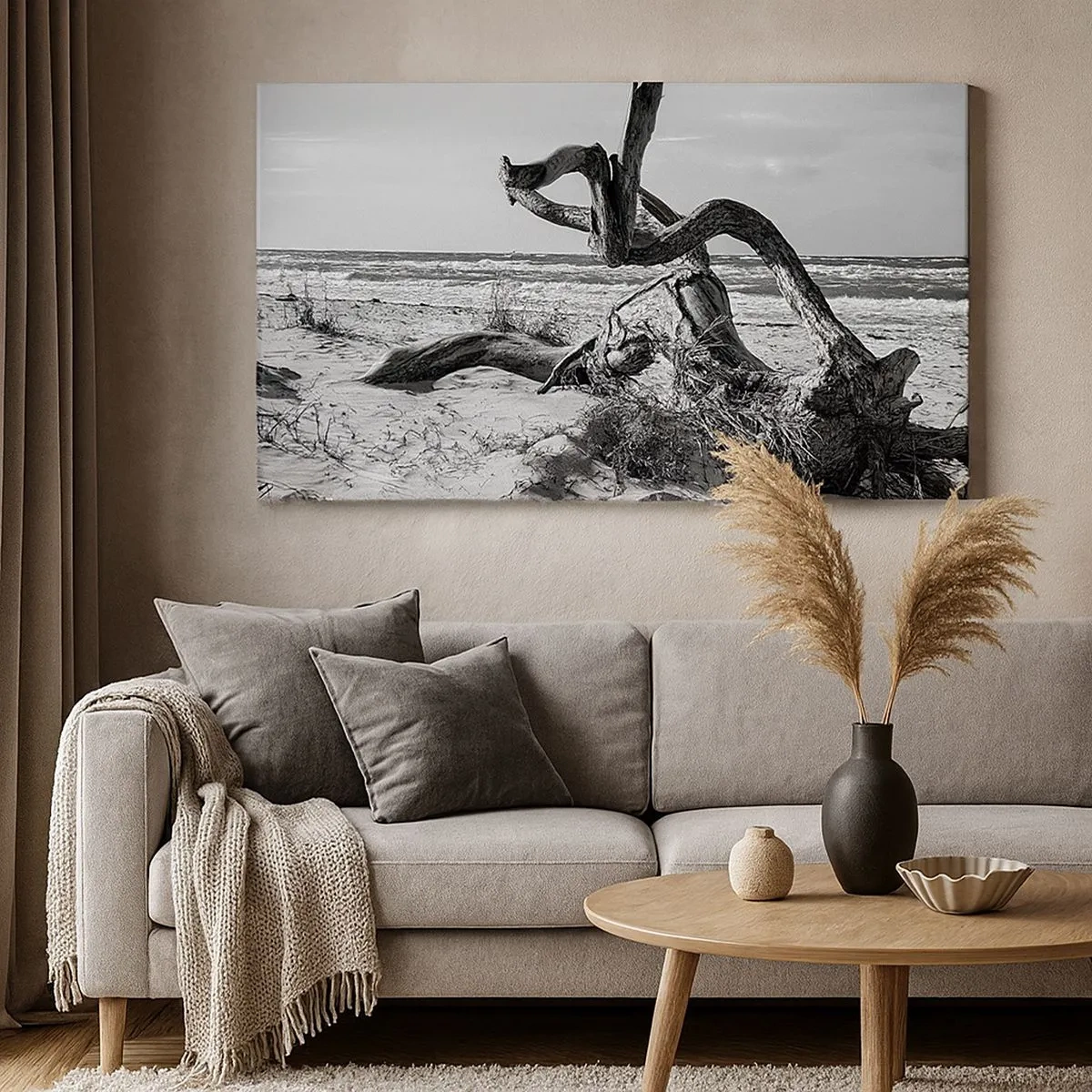 Vászonkép - Tengeri szobor - 100x40 cm