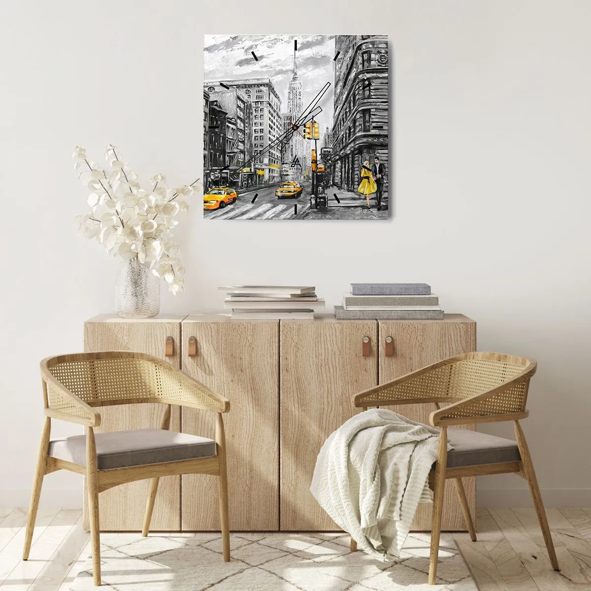Falióra, Óra - Egy New York-i történet - 30x30 cm