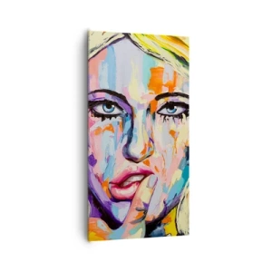 Vászonkép - Nézz egyenesen a szemébe - 65x120 cm