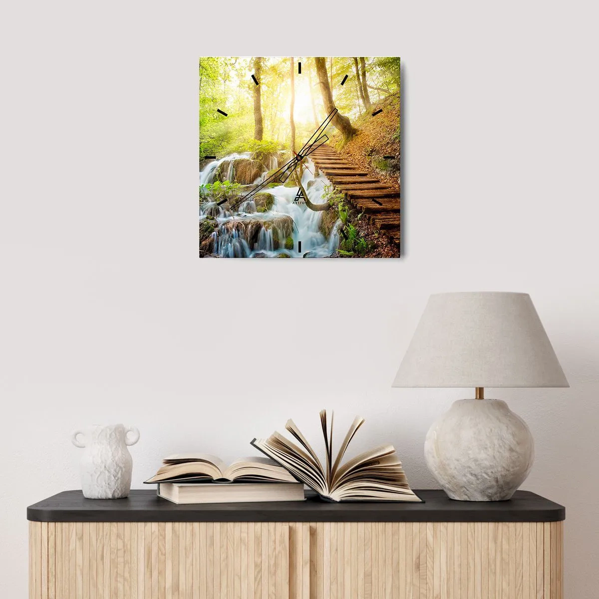 Falióra, Óra - Vágyott hűs - 40x40 cm