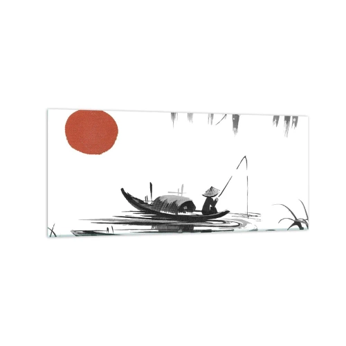 Üveg kép - Ázsiai délután - 120x50 cm