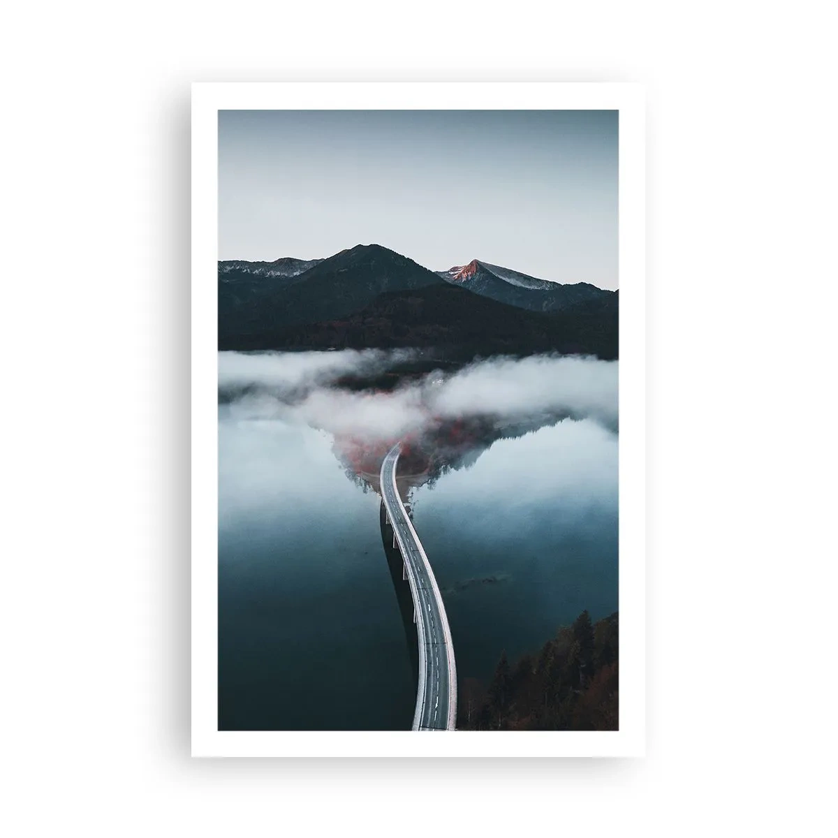 Poszter - Tükörsima víz felett - 61x91 cm