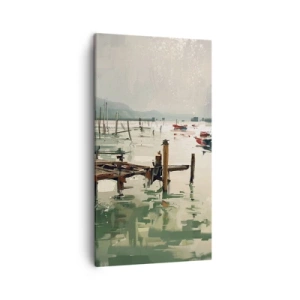 Vászonkép - Leöntött olvasztott holddal - 45x80 cm