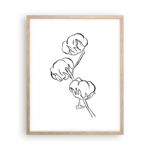 Poszter világos tölgy keretben - Pamut pehely - 40x50 cm