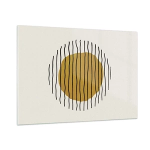 Üveg kép - A hőtől remegő absztrakció - 100x70 cm