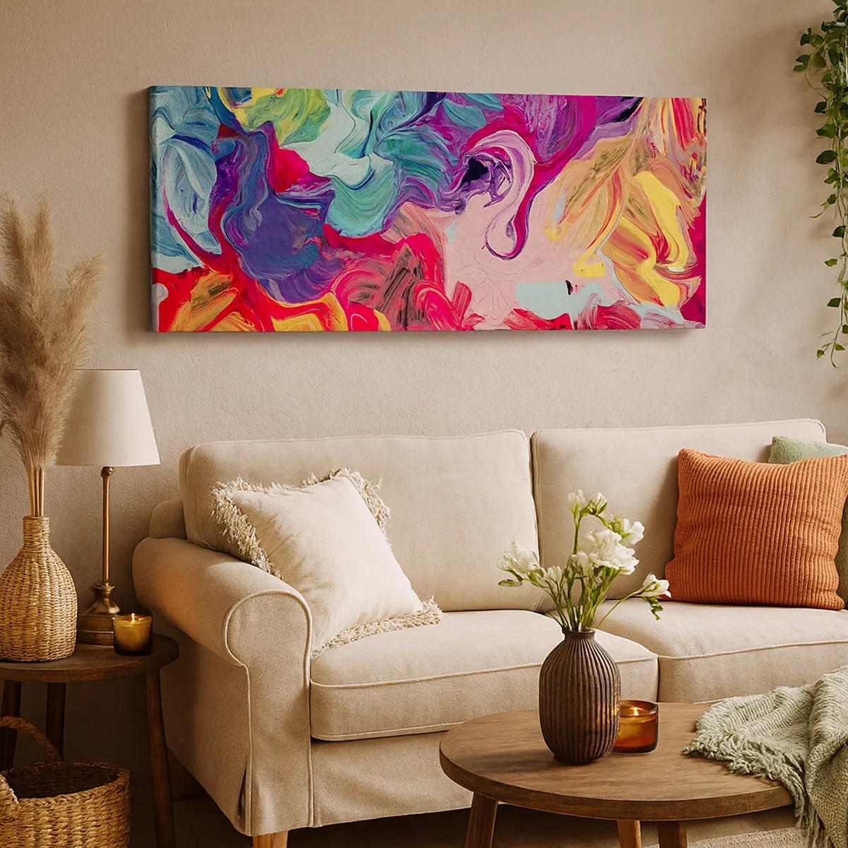 Vászonkép - Színek születése - 30x30 cm