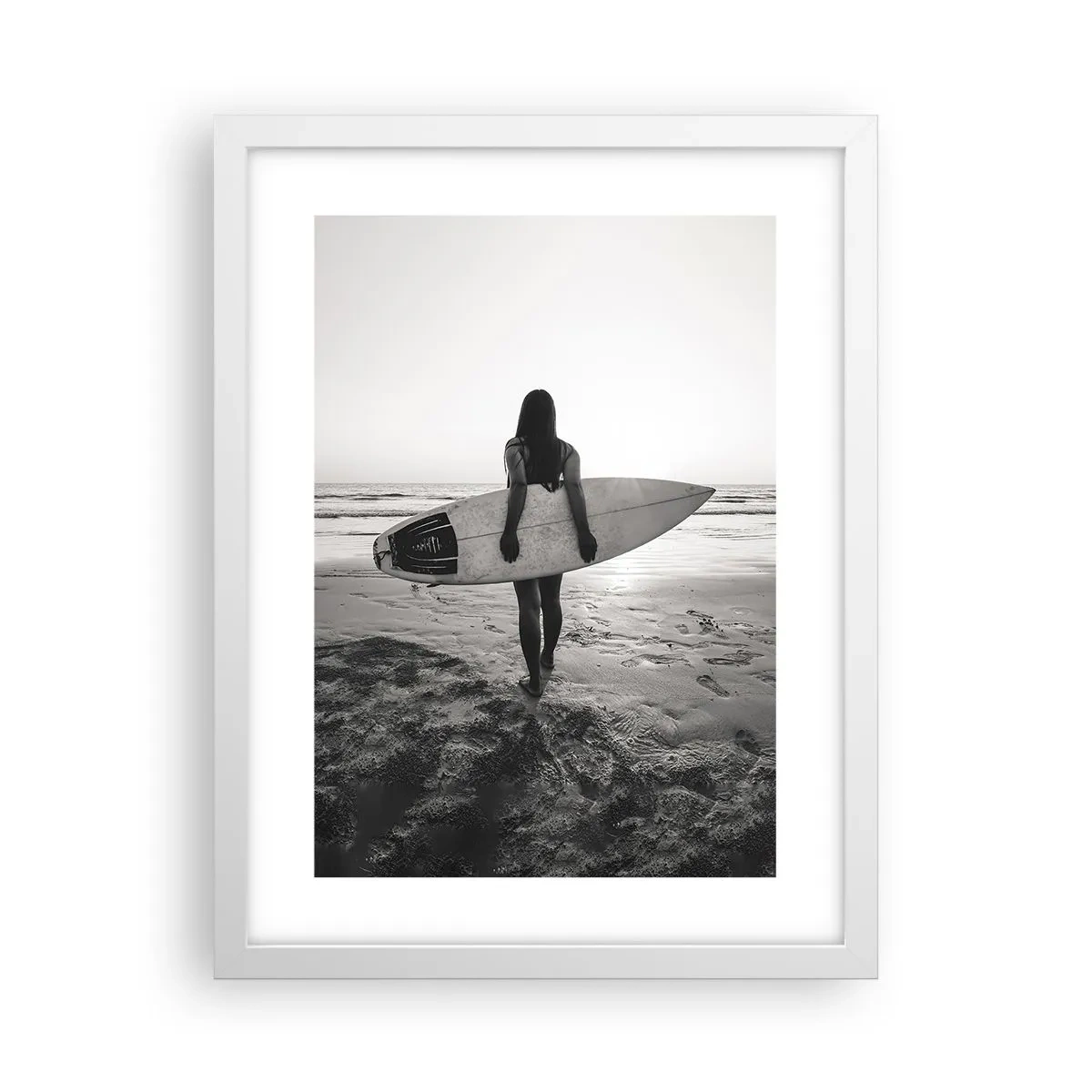 Poszter fekete keretben - Tengeri hullámok lánya - 30x40 cm