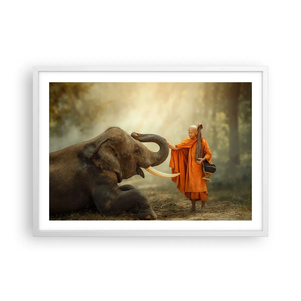 Poszter fekete keretben - Találkozás az utazáskor - 70x50 cm