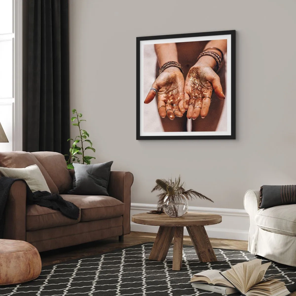 Poszter fehér keretben - Ajándék neked - 60x60 cm