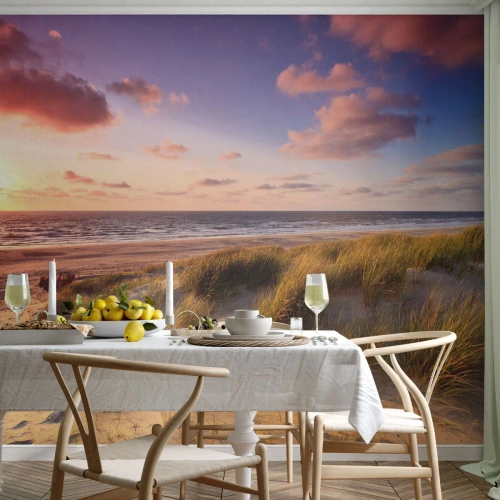 Öntapadós Fotótapéta Deluxe Sticker - Már érződik a nyár a levegőben - Tájkép, Strand, Dűne - 150x105 cm